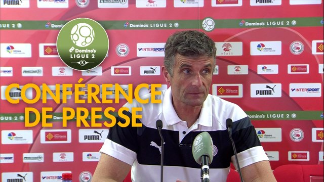 Conférence de presse Nîmes Olympique - Valenciennes FC (1-0) : Bernard BLAQUART (NIMES) - Réginald RAY (VAFC) - 2017/2018