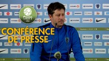 Conférence de presse Paris FC - Gazélec FC Ajaccio (0-0) : Fabien MERCADAL (PFC) - Albert CARTIER (GFCA) - 2017/2018