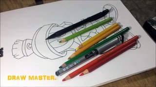How to draw MARVIN Looney Tunes // Como dibujar a MARVIN