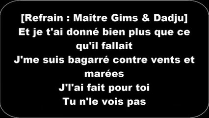 Maître Gims - Tu ne le vois pas