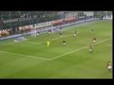 Milan - Juventus, poteau Trézéguet