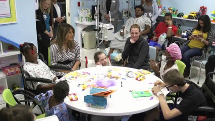 Melania Trump Visits St. Mary's Medical Center