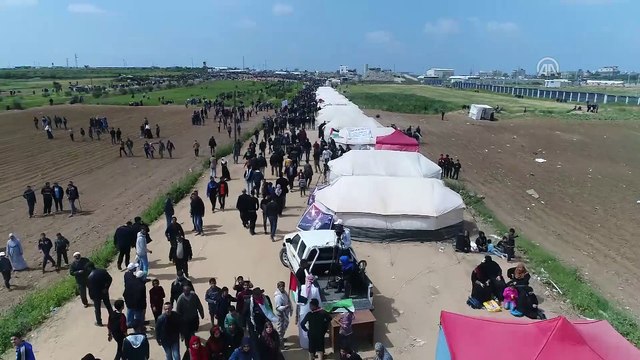 Filistinlilerin 'Büyük Dönüş Yürüyüşü' - GAZZE