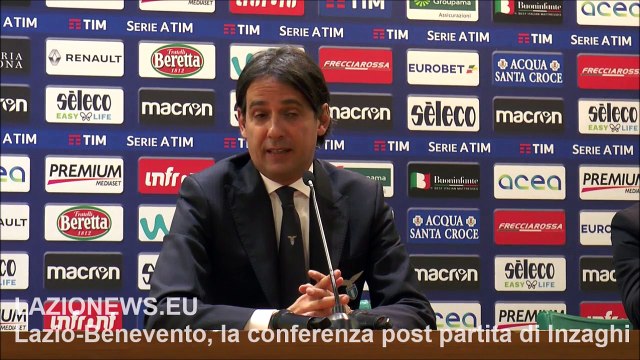 Lazio-Benevento, la conferenza post partita di Inzaghi