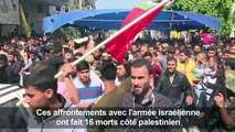 Gaza: funérailles d'un Palestinien tué dans des affrontements