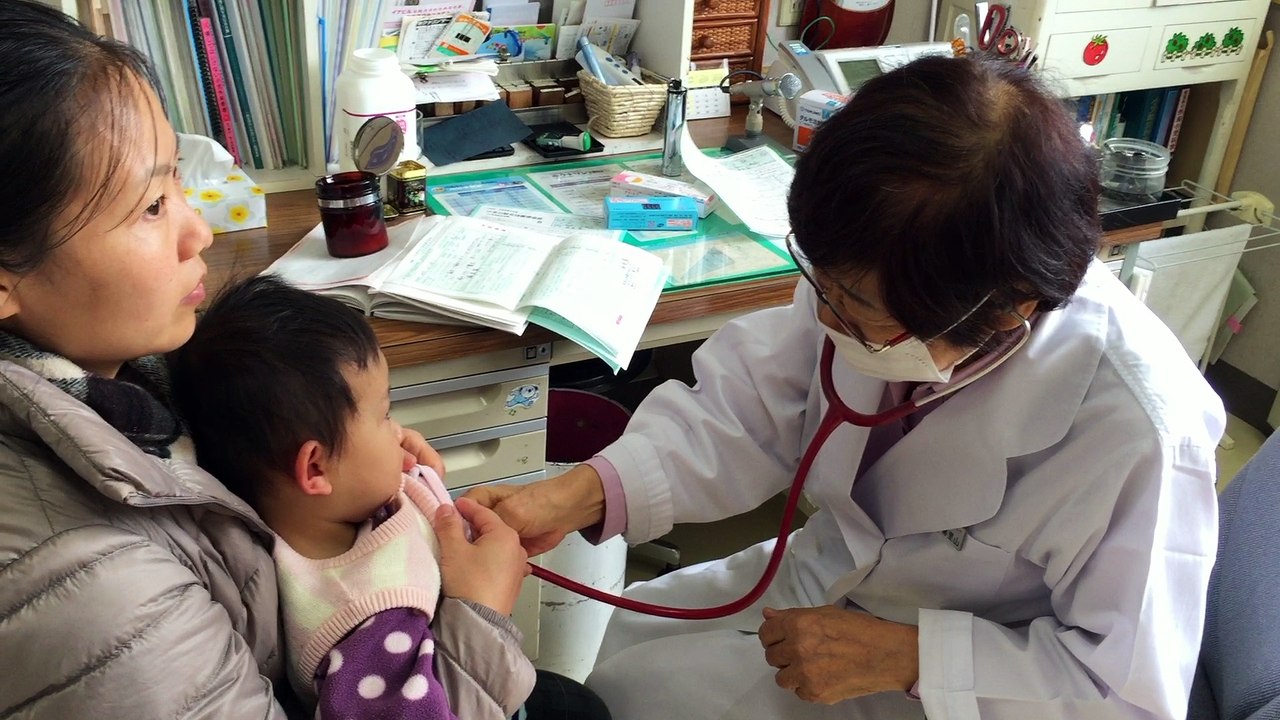 小児クリニックで定期診断♪ 1歳のスティーブ ★Health checkup at pediatrics department★