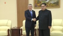 Kim Jong-un hace gala del aperturismo de Pyongyang y recibe al presidente del COI