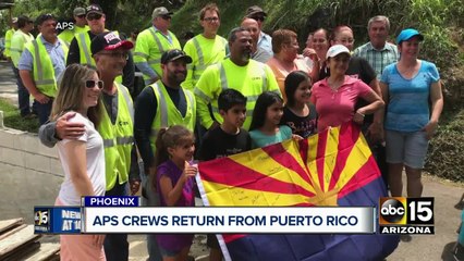 APS crews return to the Valley after helping in Puerto Rico