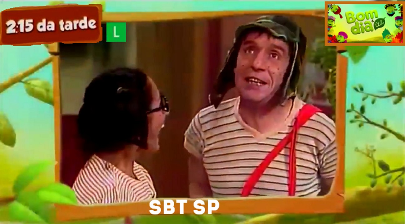 Chamada da estreia de Chaves (seriado) no Bom Dia Cia nesta segunda (02/04/18) (SBT SP)