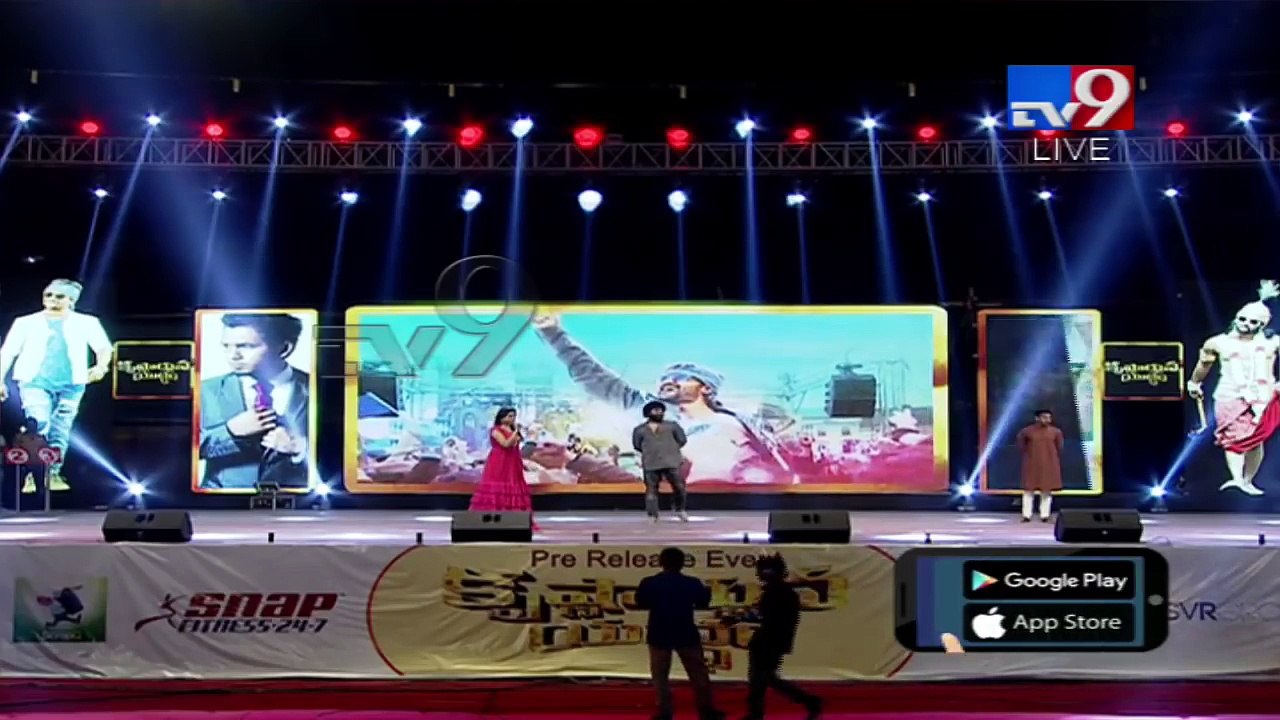 Raghu Master Live Dance Performance With Heroine @ Krishnarjuna Yudham Pre Release Event || TV9