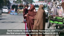 Swat residents react to Malala's first visit back since shooting