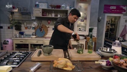 Tim Mälzer kocht! vom 31.03.2018 Olivenhuhn im Bratschlauch