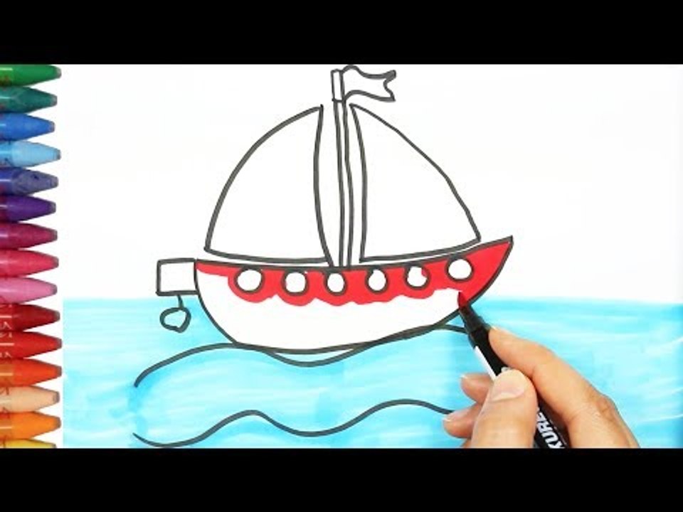 Gemi nasıl çizilir - Çizelim Boyayalım