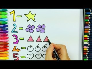 Sayılar ve şekiller nasıl çizilir - Çizelim Boyayalım