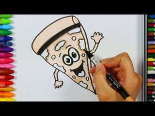 Pizza Dilimi nasıl çizilir - Çizelim Boyayalım
