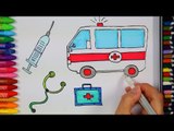 Ambulans nasıl çizilir - Çizelim Boyayalım