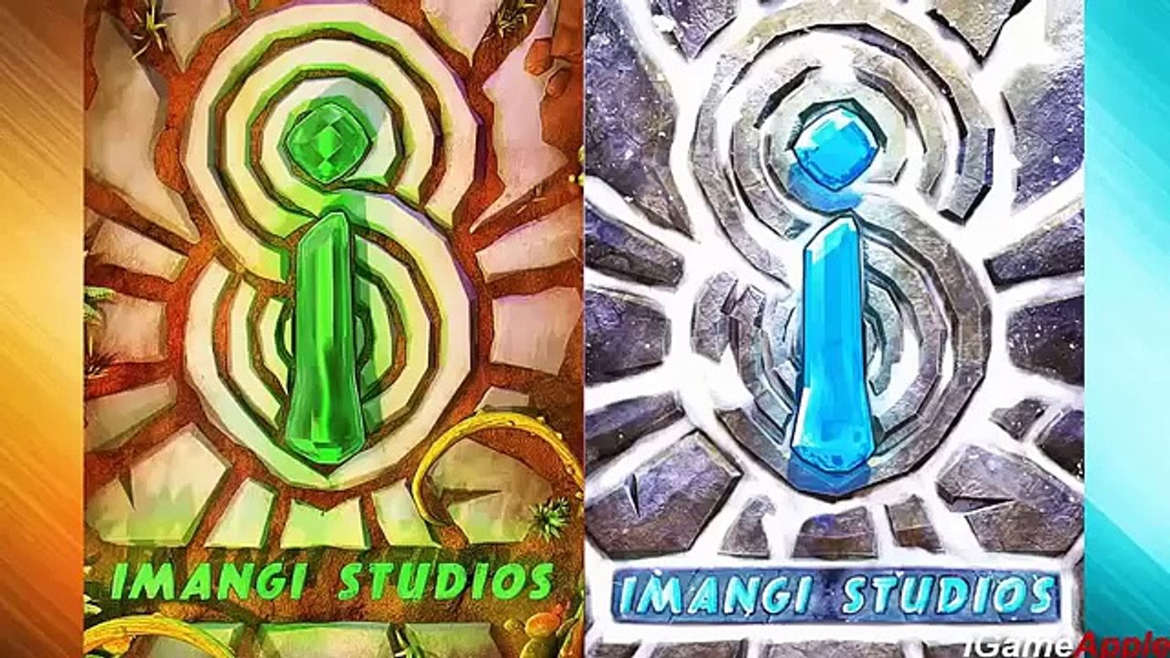 Temple Run 2 Blazing Sands VS Frozen Shadows iPad Gameplay for Children HD #61