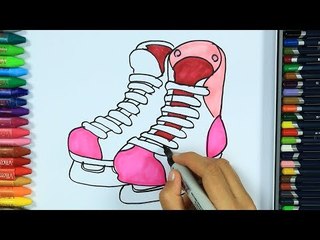 Cómo dibujar patinar sobre hielo