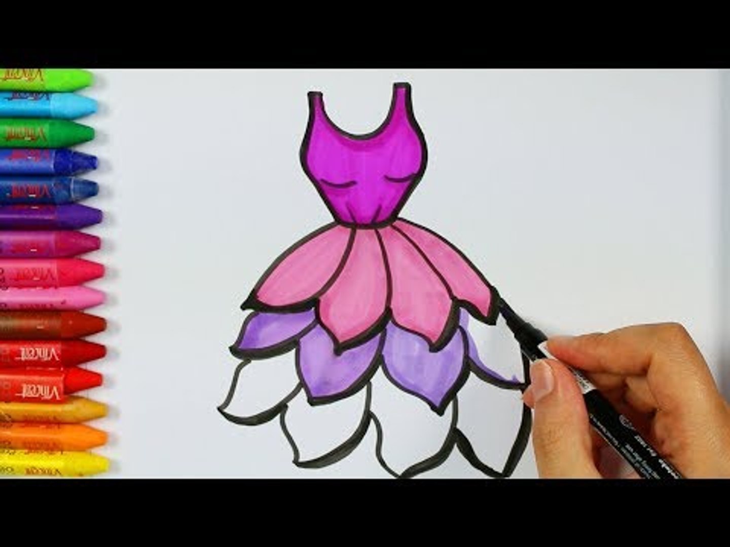 Operación posible chico Aliado Cómo dibujar vestido morado - Vídeo Dailymotion