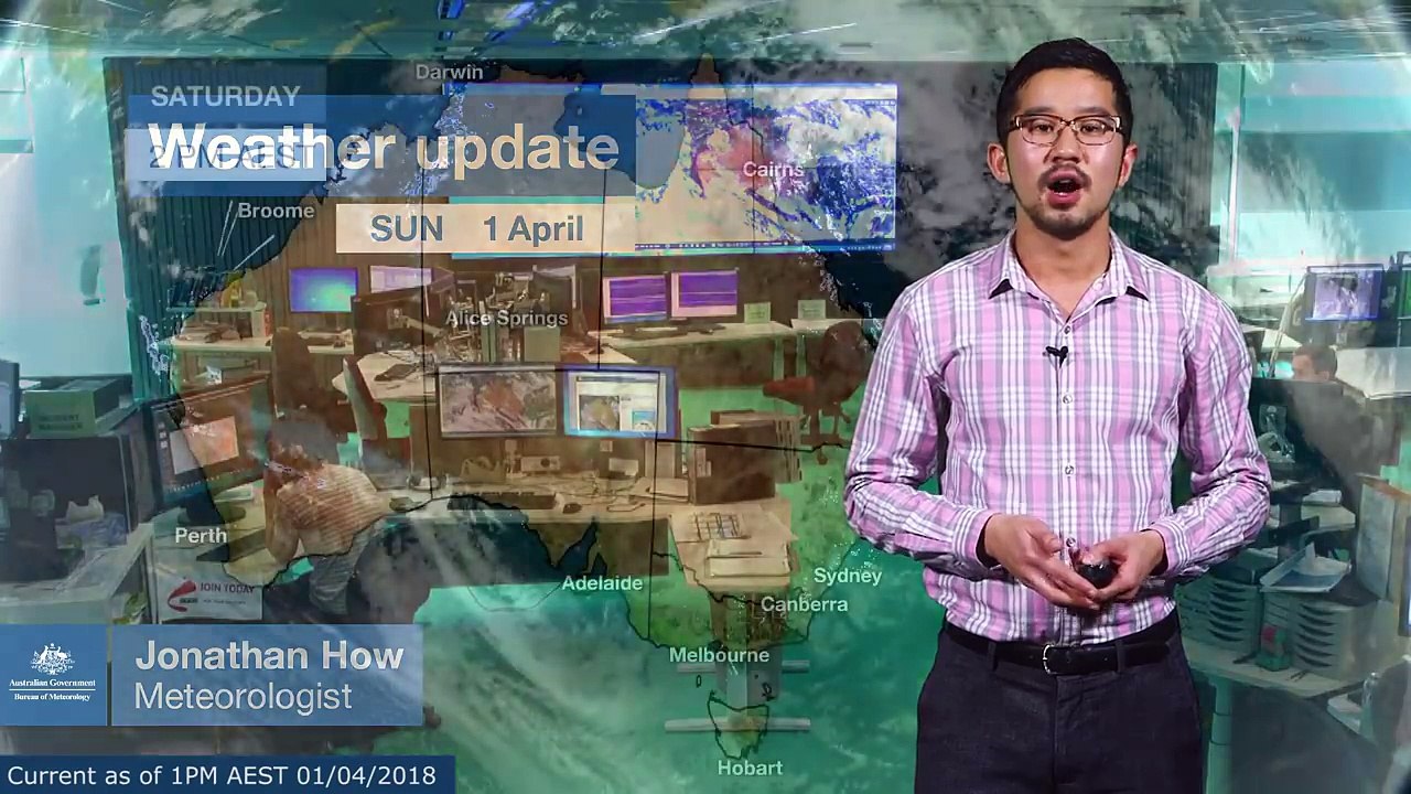 ⚠ Weather Update: Rain and Flood Watch for Queensland, Sunday 1 April 2018