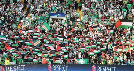 İskoç Ekibi Celtic, İsrail'i Filistin Bayraklarıyla Protesto Etti