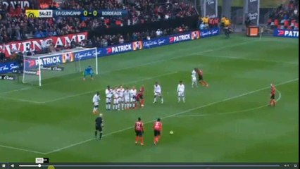 Clement Grenier Amazing Free Kick Goal - EA Guingamp vs Bordeaux 1-0  01.04.2018 (HD)