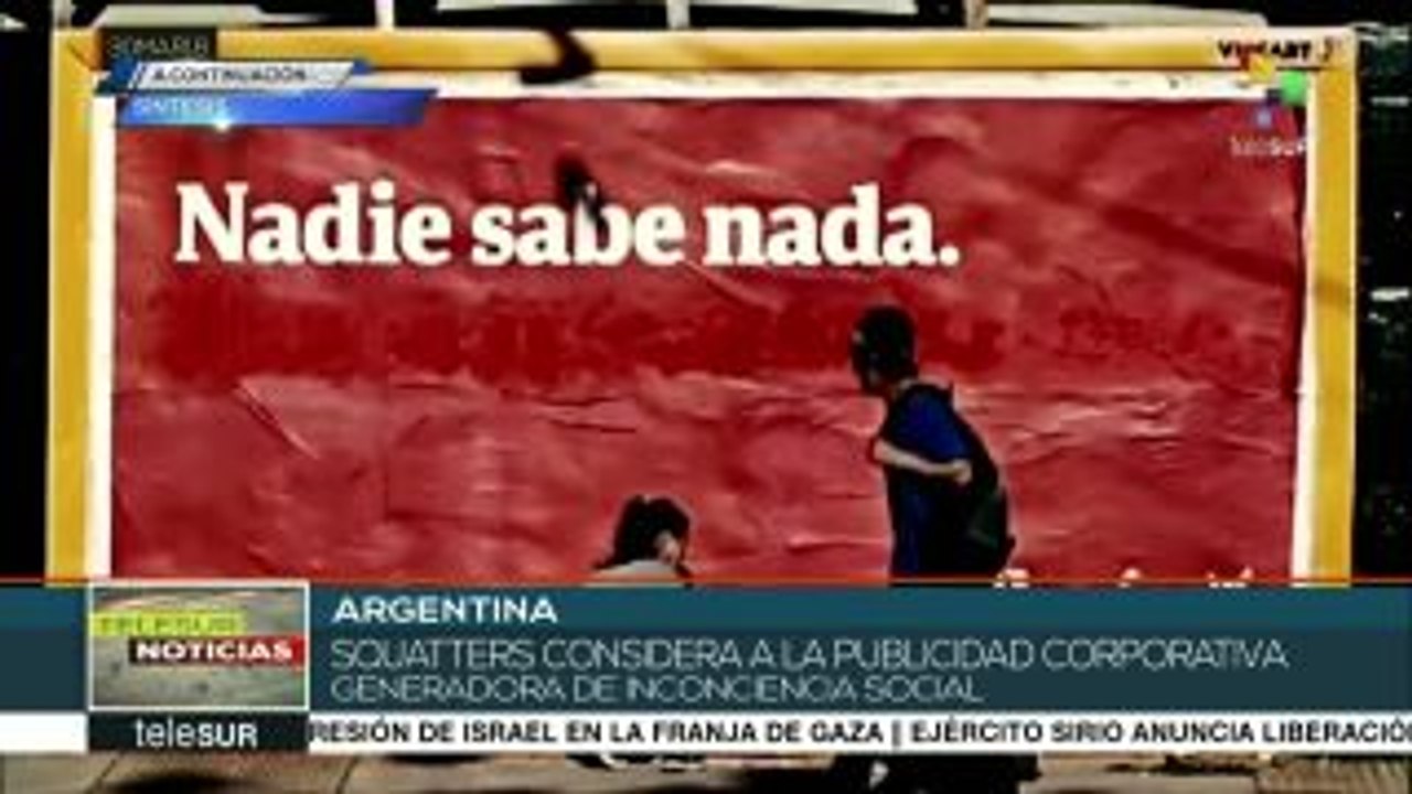 Argentina: jóvenes artistas buscan contrarrestar efectos de publicidad