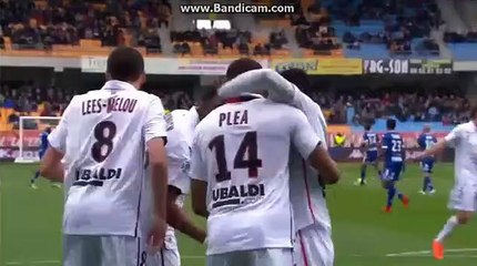 But Alassane Plea Troyes - Nice 0-1 / Résumé