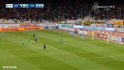 Sergio Araujo Goal HD - AEK Athens FC 1-0 Panathinaikos 01.04.2018