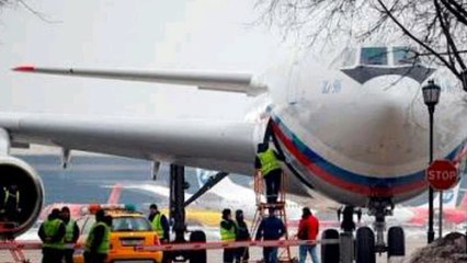 Plane carrying Russian diplomats expelled from US lands in Moscow