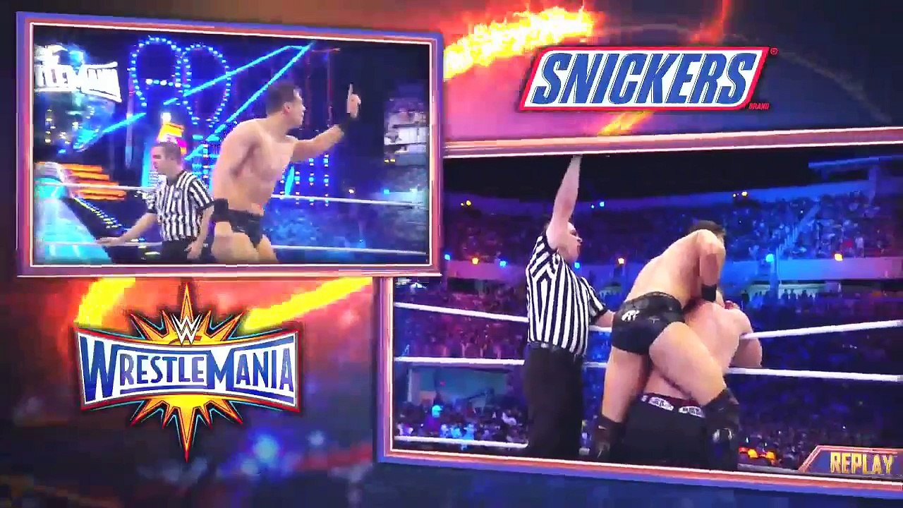 John Cena & Nicki Bella Vs The Miz & Marize (2017)