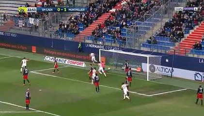 Résumé Caen / Montpellier - Les buts 1-3