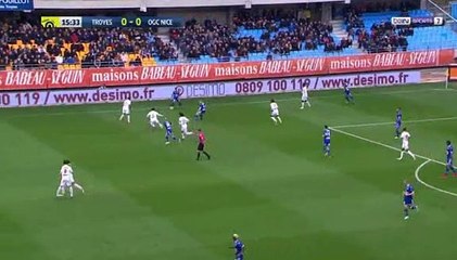 Résumé Troyes 0-2 Nice - les Buts