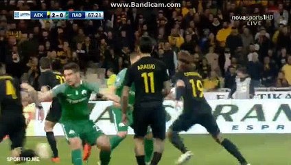 Video herunterladen: Sergio Araujo Goal HD - AEK Athens FC 3-0 Panathinaikos 01.04.2018