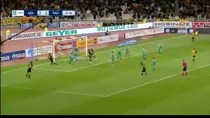 3-0 Sergio Araujo Second Goal - AEK 3-0 Panathinaikos - 01.04.2018