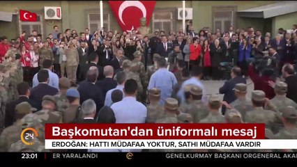 Başkomutan'dan üniformalı mesaj