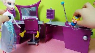 Frozen Elsa Hair Cut at Bratz Hair Salon Play set 핑크팝 TV