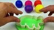 Learn Teach Colors Dinosaur Kids Toys Children Play Doh X-Men Toy Surprise Eggs Bag EggVideos T-Rex