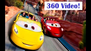 Radiator Springs Racers - 360 Video! Disneys California Adventure - Cars Land