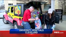 Dozens of Candy Baskets Delivered to Sick Kids at Ohio Children`s Hospital