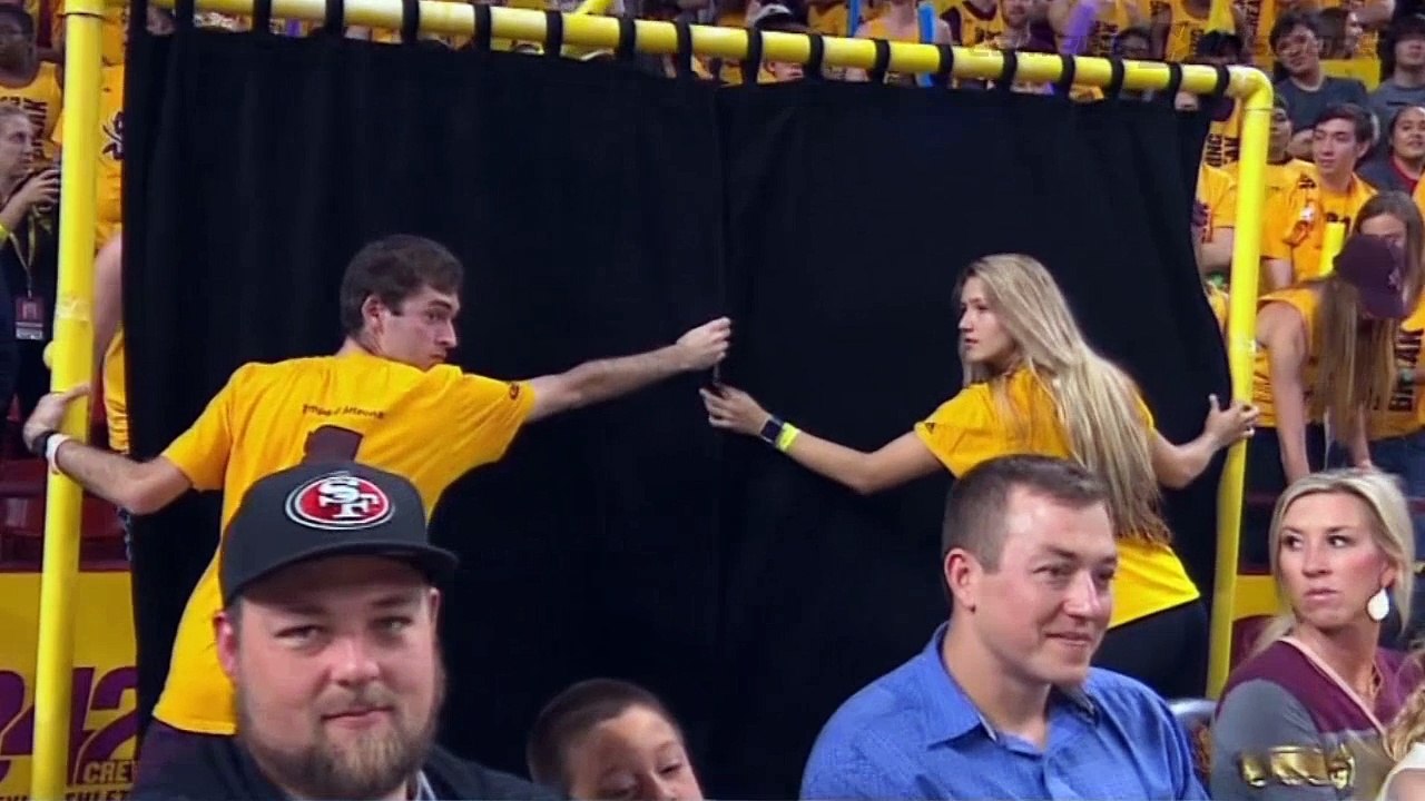 Arizona State Fan Tries To Distract Player With Mayo