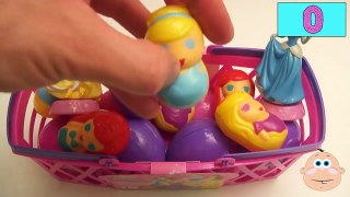 Opening Disney Princess Surprise Egg Basket! Eggs Filled With Toys, Candy, and Fun!