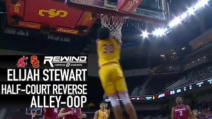 USC's Elijah Stewart's Half-Court Reverse Alley-Oop