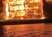 Huge Fire Rips Through Waterfront Homes in Perryville, Maryland