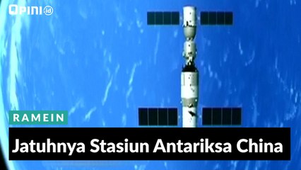 #1MENIT | Jatuhnya Stasiun Antariksa China
