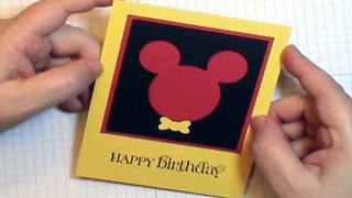 Mickey Mouse Punch Art Card - So Cute!