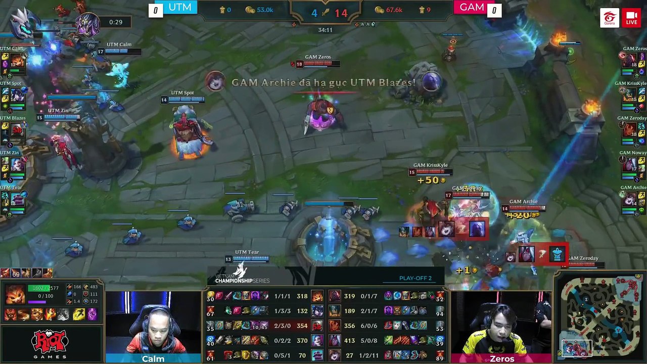 [01.04.2018] Highlight UTM vs GAM [VCS Xuân 2018][PLAYOFF 2]