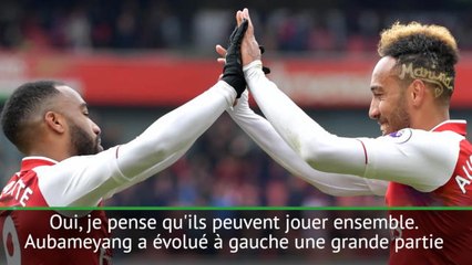 32e j. - Wenger : "Lacazette et Aubameyang peuvent jouer ensemble"