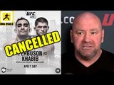 Tony Ferguson Injured UFC 223 fight with Khabib Cancelled,Dana announces new UFC 223 Maine Event