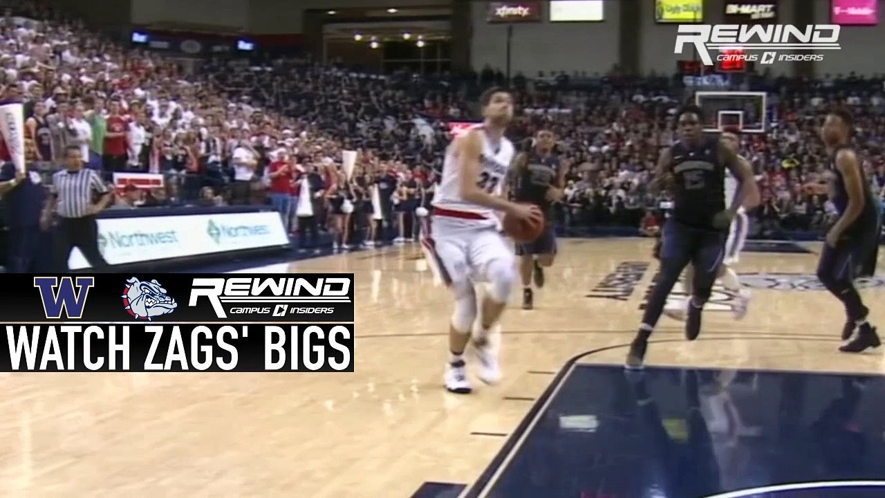 Gonzaga's Big Men Outrun Washington In Transition